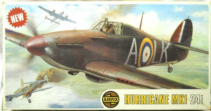 Airfix 1/24 Hawker Hurricane Mk1 For Motorizing, 09502-8 plastic model kit